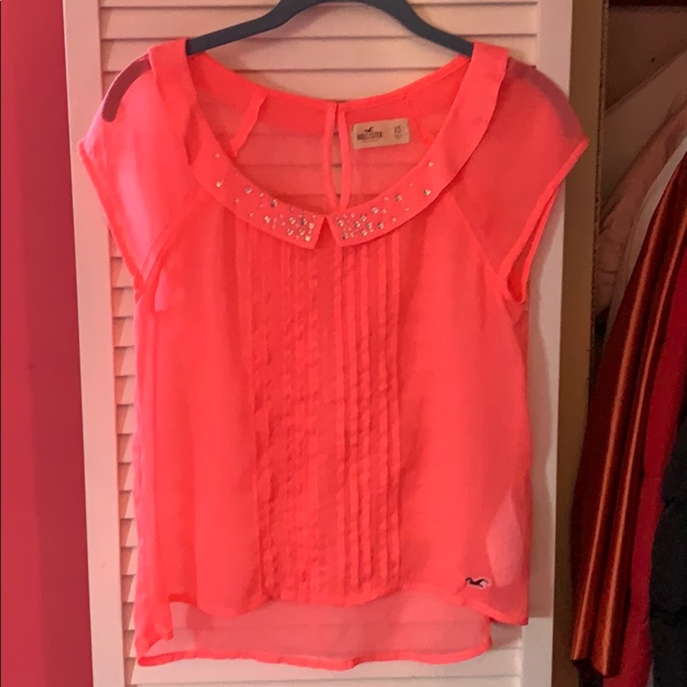 Sheer top.